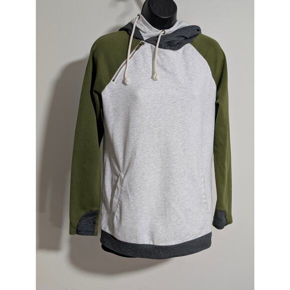 Ampersand Avenue Double Hood Pullover Sweatshirt Hoodie Medium - Picture 1 of 7